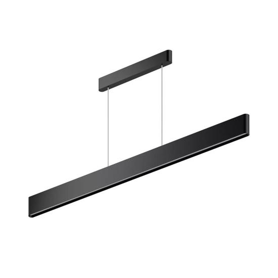 Lampadario moderno led 3000k nero linea light satori