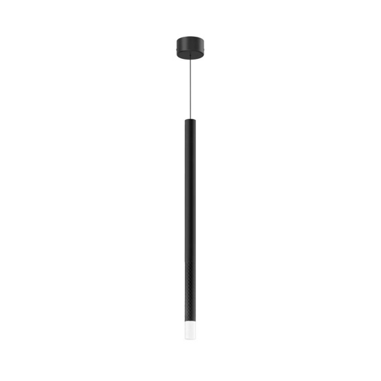 Lampada a sospensione nera h50cm led 2w 3000k linea light puccini