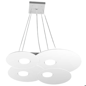 Lampadario bianco per cucina moderna toplight cloud