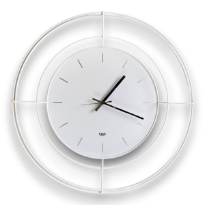 Orologio da parete 59cm bianco design minimal rotondo