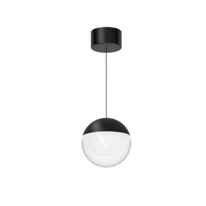 Lampadario a sospensione sfera nera led 6w 3000k rossini linea light