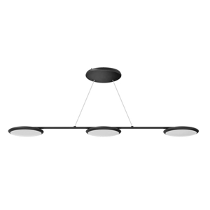 Linea light vivaldi lampadario moderno led 3000k nero