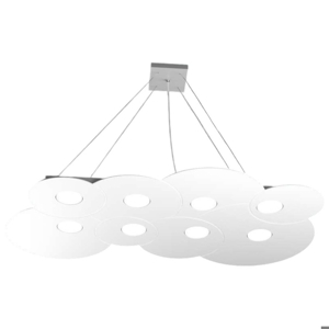 Lampadario moderno per soggiorno bianco cloud toplight