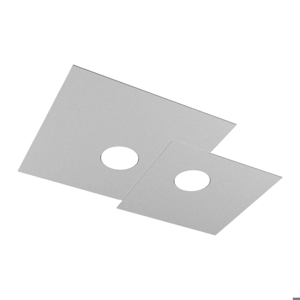 Plafoniera design moderna grigio top light plate