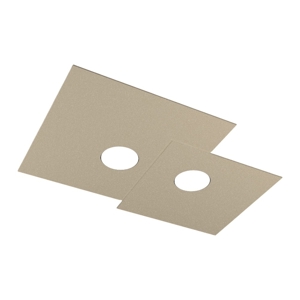 Plafoniera moderna sabbia squadrata top light plate