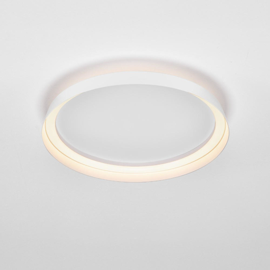 Plafoniera moderna rotonda bianca led 38w 3000k luce biemissione