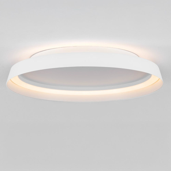 Plafoniera moderna rotonda bianca led 38w 3000k luce biemissione