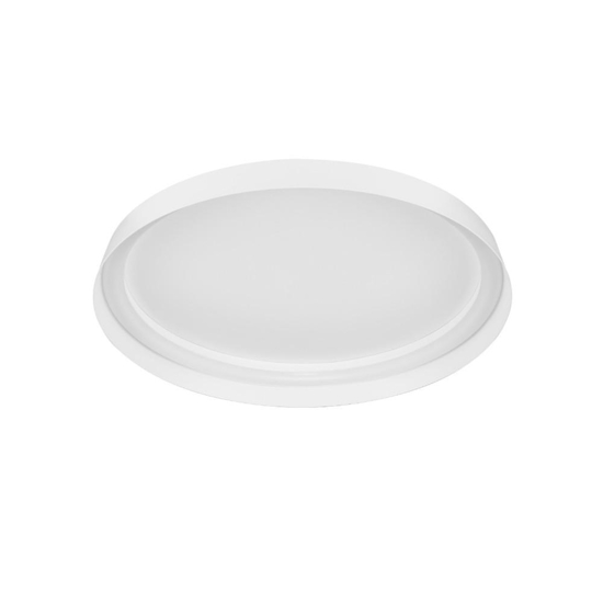 Plafoniera moderna rotonda bianca led 38w 3000k luce biemissione