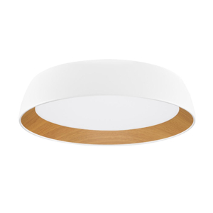 Plafoniera led 40w 3000k per cucina bianca effetto legno