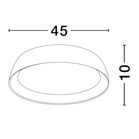 Plafoniera led 40w 3000k per cucina bianca effetto legno