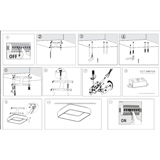 Plafoniera inner-s 40 sabbia 32w 3000k 4000k dimmerabile vivida