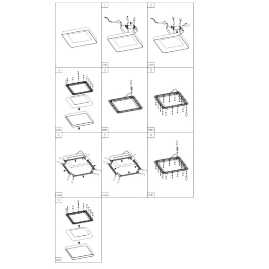 Plafoniera inner-s 40 sabbia 32w 3000k 4000k dimmerabile vivida