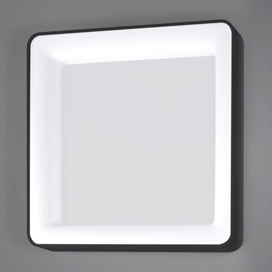 Vivida inner-s plafoniera 80 quadrata nera led 80w 3000k 4000k dimmerabile