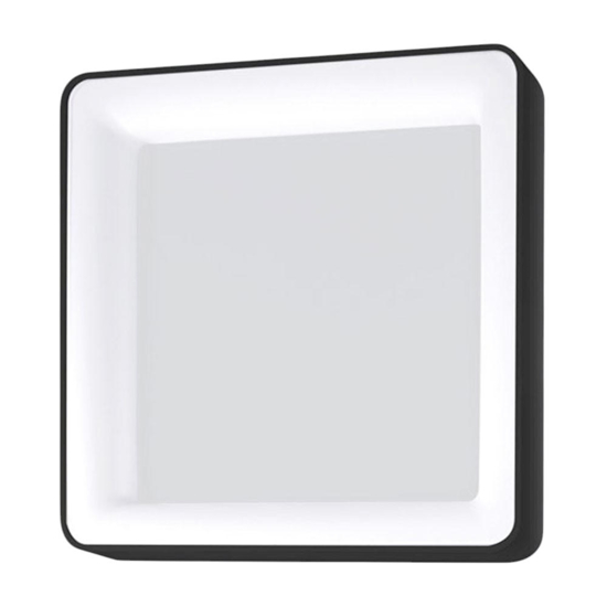 Vivida inner-s plafoniera 80 quadrata nera led 80w 3000k 4000k dimmerabile