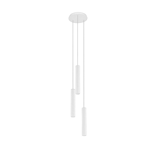 Lampadario a sospensione multipla 3 cilindri led linea light tu-v