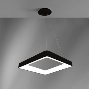 Lampadario a sospensione vivida inner-s 60 nero 50w 3000k 4000k dimmerabile