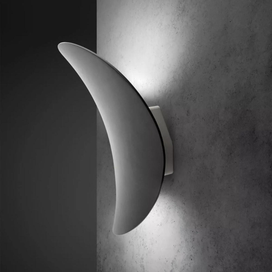 Linea light alba applique moderna led 3000k nera