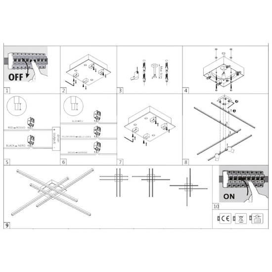 Vivida plafoniera hashtag led 42w 3000k nera