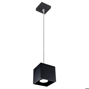 Lampada a sospensione cubo nero moderna