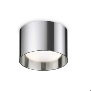 Spike pl1 round ideal lux faretto led tondo cromo gx53 3000k