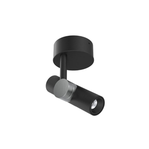 Linea light goose faretto orientabile da soffitto led 3000k nero