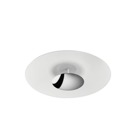 Plafoniera moderna linea light horizon led 3000k cromo