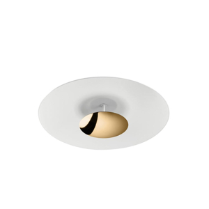 Plafoniera led 3000k design tondo linea light horizon oro