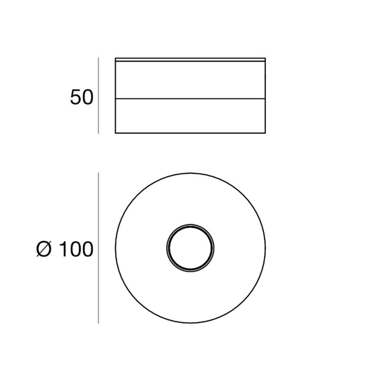 Faretto da soffitto led 3000k linea light one to one