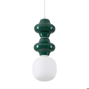 Lampada a sospensione di ceramica verde design moderna