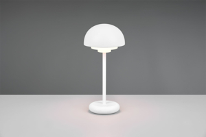 Lampada da tavolo senza fili bianca design moderna per esterno