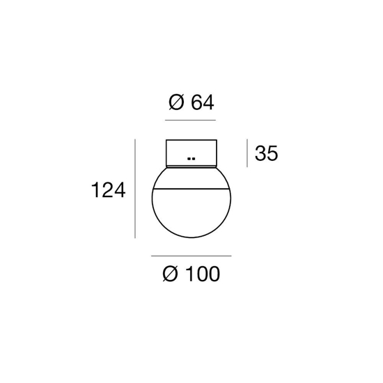 Linea light rossini faretto led 3000k da soffitto bianco