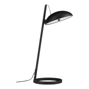 Lampada da tavolo flu nera moderna led 3000k dimmerabile