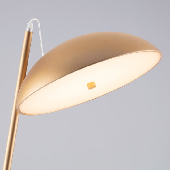 Lampada da terra flut foglia oro moderna led dimmerabile