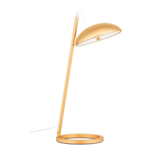 Lampada da tavolo moderna foglia oro led 3000k dimmerabile