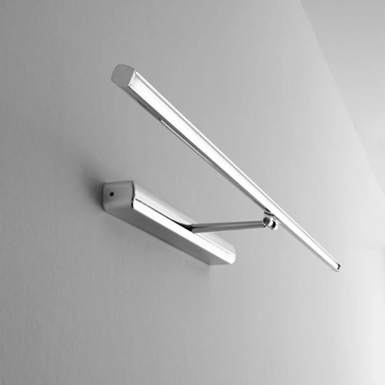 Applique da bagno cromo led 2700k linea light straight ip40