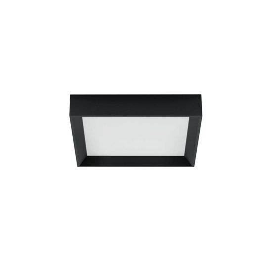 Plafoniera led 3000k nera linea light tara ip40