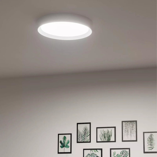 Linea light tara r plafoniera rotonda led 3000k bianca ip40