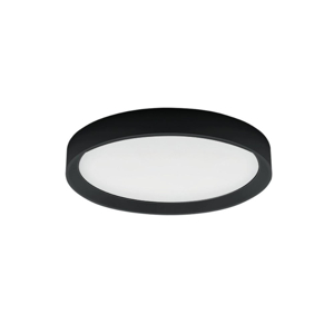 Plafoniera led 3000k nera linea light tara ip40