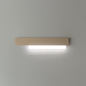 Applique led 25w 3000k doha gea luce moderna bianco tortora