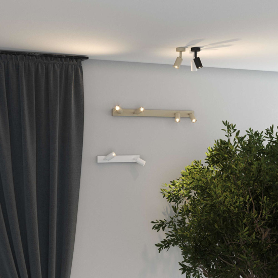 Faretto led orientabile nero da soffitto toplight