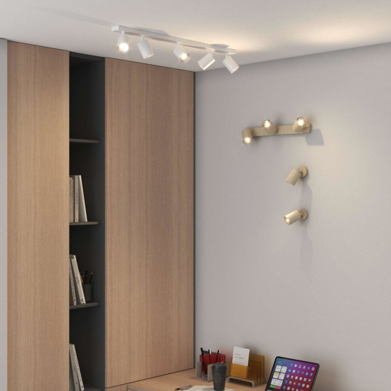 Faretto da soffitto luce led orientabile sabbia toplight