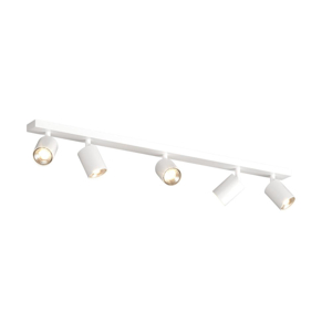 Plafoniera moderna toplight bianca binario led 5 luci orientabili