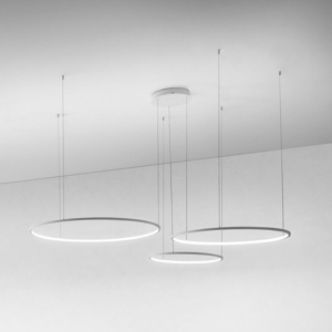 Lampadario 3 cerchi moderno led erika s-3d gea luce l