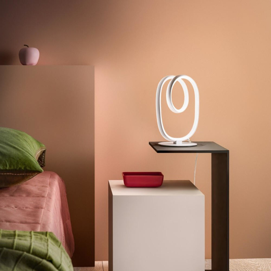 Lampada abat-jour diva bianco gea luce design moderna