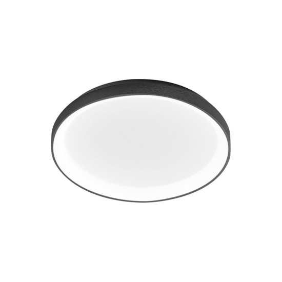 Plafoniera krizia pm nera led 38w 3000k circolare gea luce