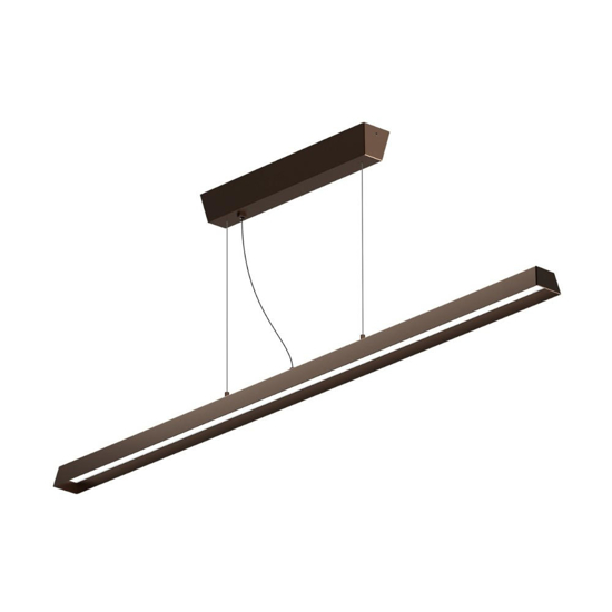 Lampadario moderno led 3000k corten ip65 linea light lira