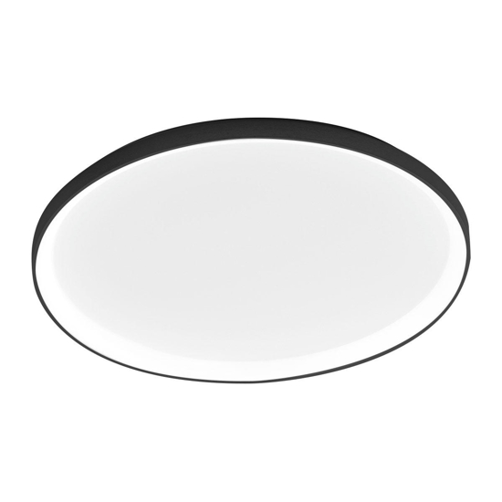 Plafoniera krizia px nera moderna led 80w 3000k gea luce