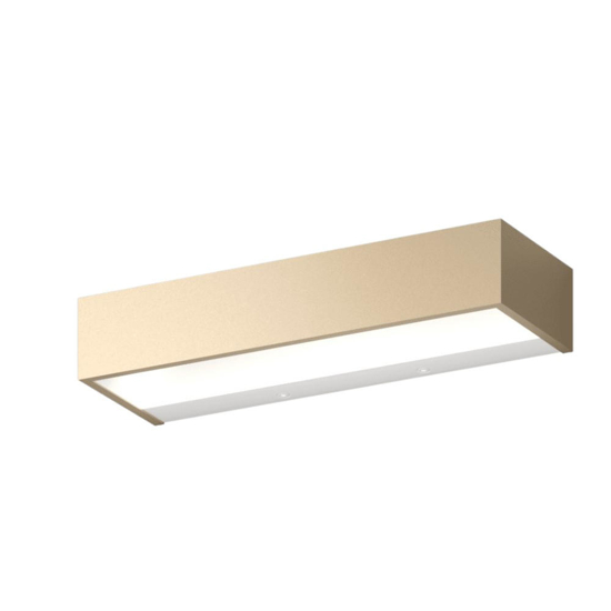 Top light bios applique led oro da parete 12w 3000k 4000k