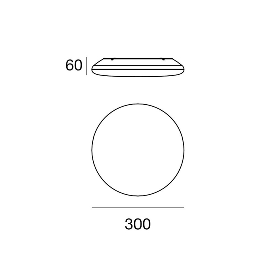 Switch linea light plafoniera  da esterno ip54 30cm