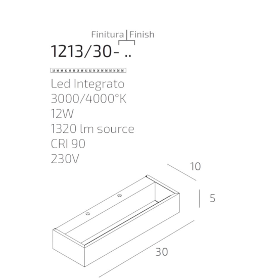 Applique da parete foglia argento led 3000k 4000k top light bios